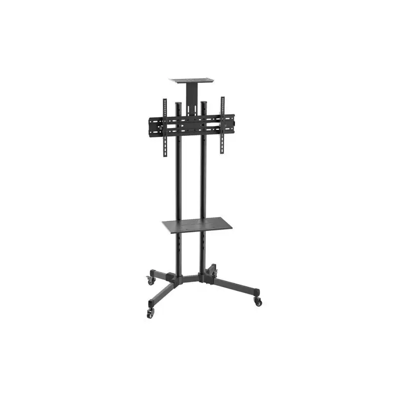 (FT70TE-035) AISENS SOPORTE DE SUELO ECO CON RUEDAS + BANDEJA DE DVD + SOPORTE PARA CAMARA TV-37-70"