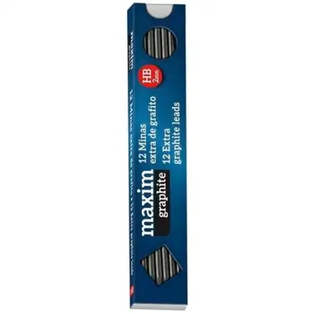 (PM000200) ALPINO MINAS MAXIM 2MM HB ESTUCHE 12 UD EXTRA GRAFITO