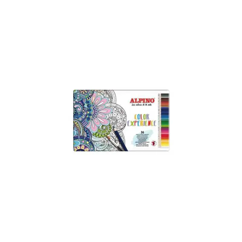 (AL000242) ALPINO LÁPICES DE COLORES EXPERIENCE ACUARELABLES 177MM C/SURTIDOS ESTUCHE METÁLICO 36 UD