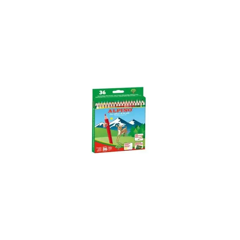 (AL010600) ALPINO LÁPICES DE COLORES 175MM C/SURTIDOS ESTUCHE 36 UD