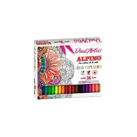 (AR000176) ALPINO ROTULADORES COLOR EXPERIENCE DUAL ARTIST DOBLE PUNTA PERFILA/COLOREA ESTUCHE DE 36 C/SURTIDOS