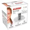 (DL000615) ALPINO GEL TRANSPARENTE CON PURPURINA GLITTER PLATA