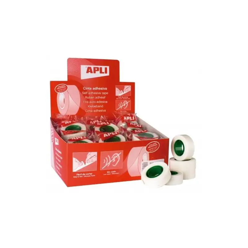 (12533) APLI CINTA ADHESIVA INVISIBLE ROLLO 19MM X 33M