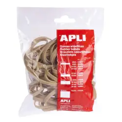(12857) APLI GOMA ELÁSTICA MARRÓN CAUCHO 120X2MM 100 GR.
