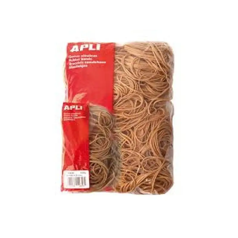 (12860) APLI GOMA ELÁSTICA MARRÓN CAUCHO 80X5MM 100 GR.