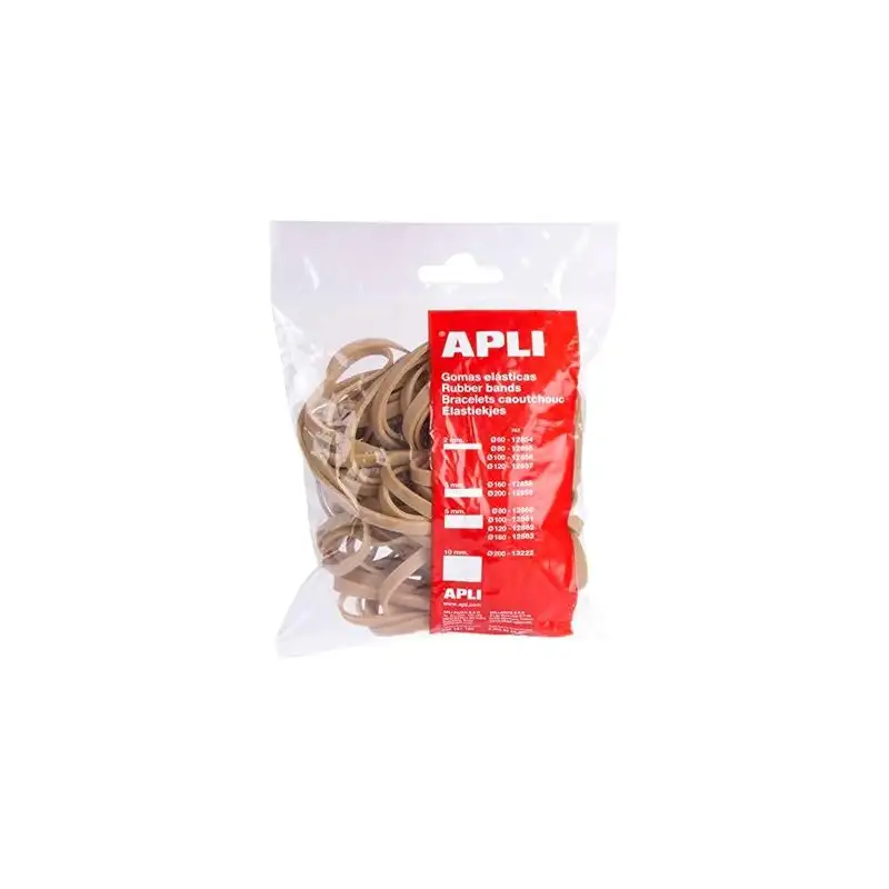 (12862) APLI GOMA ELÁSTICA MARRÓN CAUCHO 120X5MM 100 GR.