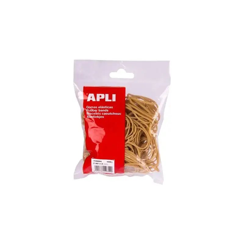 (12863) APLI GOMA ELÁSTICA 160X5MM 100GR CAUCHO MARRÓN