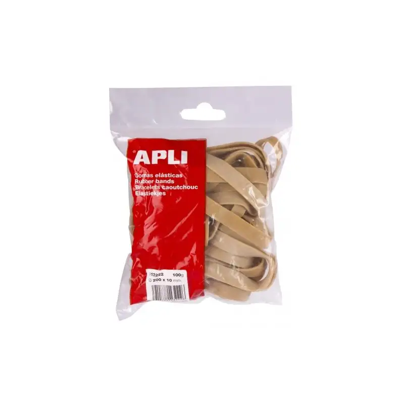 (13222) APLI GOMA ELÁSTICA MARRÓN CAUCHO 200X10MM 100 GR
