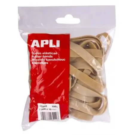 (13222) APLI GOMA ELÁSTICA MARRÓN CAUCHO 200X10MM 100 GR