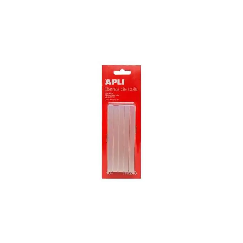 (13243) APLI BARRAS DE COLA PARA PISTOLA TERMOFUSIBLE TRANSPARENTES Ø7