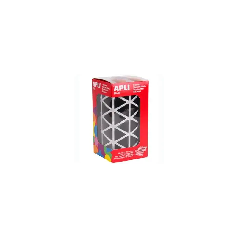 (11497) APLI GOMETS TRIANGULARES 20MM ROLLO NEGRO -ROLLO 2832 UNIDADES-