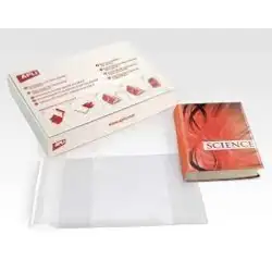 (12279) APLI FORRO DE LIBROS CON SOLAPA AJUSTABLE 280MM PVC 130 MICRAS CAJA 100 UD