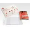 (12279) APLI FORRO DE LIBROS CON SOLAPA AJUSTABLE 280MM PVC 130 MICRAS CAJA 100 UD