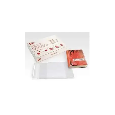 (12281) APLI FORRO DE LIBROS CON SOLAPA AJUSTABLE 300MM PVC 130 MICRAS CAJA 100 UD