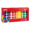 (13793) APLI GOMETS REDONDOS 20MM  CAJA 4 ROLLOS COLORES SURTIDOS - 7080 UNIDADES-