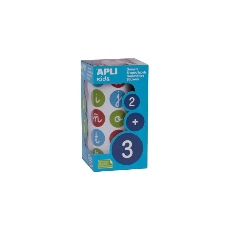 (16798) APLI ROLLO GOMETS ABECEDARIO MINÚSCULAS REDONDOS 20MM