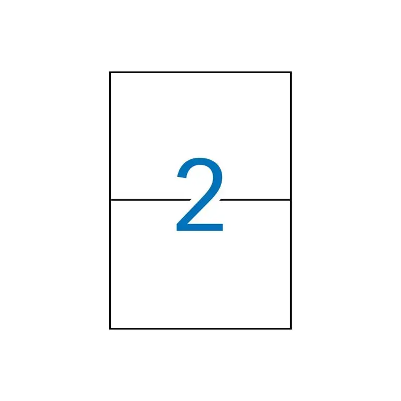 (01264) APLI ETIQUETAS ADHESIVAS 210X148MM INKJET/LÁSER C/RECTOS 2 X 100H BLANCO