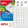 (01283) APLI ETIQUETAS ADHESIVAS 38X21
