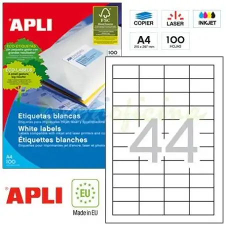 (01285) APLI ETIQUETAS ADHESIVAS 48