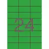 (01594) APLI ETIQUETAS ADHESIVAS 70X37MM INKJET/LÁSER C/RECTOS 24 X 20H VERDE