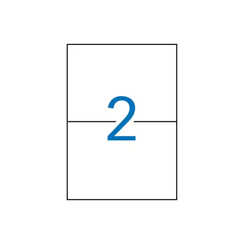 (01787) APLI ETIQUETAS ADHESIVAS 210X148MM INKJET/LÁSER C/RECTOS 2 X 500H BLANCO