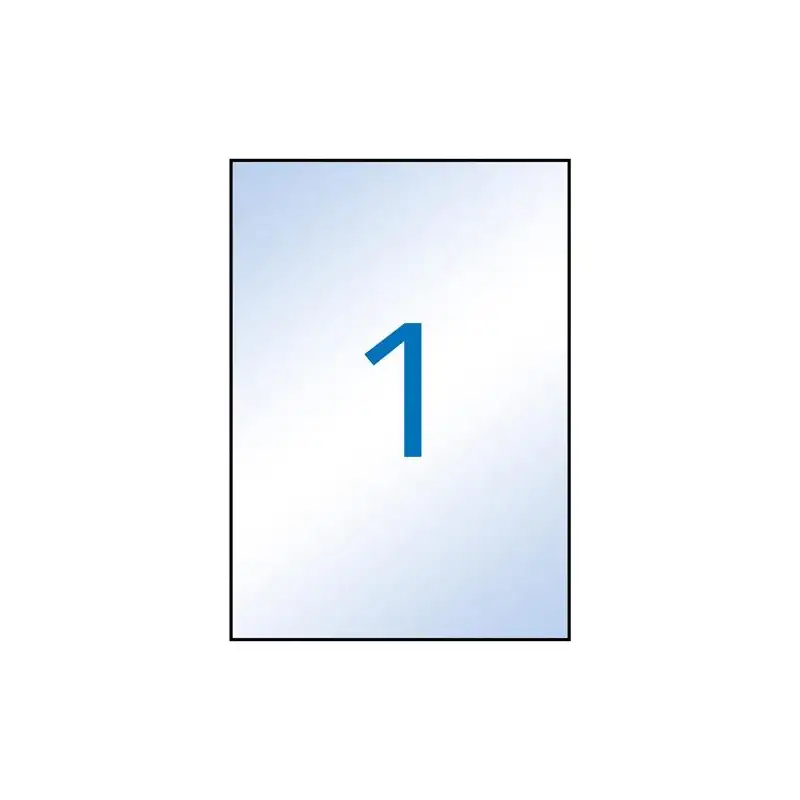 (10053) APLI ETIQUETAS ADHESIVAS 210X297MM INKJET C/RECTOS 1 X 10H TRANSPARENTE
