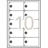 (10149) APLI ETIQUETAS COLGANTES C/ARANDELA 98X57MM INKJET/LÁSER 10 X 10 HOJAS BLANCO