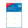 (12058) APLI ETIQUETAS ADHESIVAS PARA CONGELADOR 34X53MM ESCRITURA MANUAL C/ROMOS 10H BLANCO