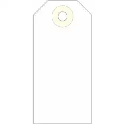 (121372) APLI ETIQUETAS COLGANTES C/ARANDELA 80X38MM CAJA DE 1000 CREMA