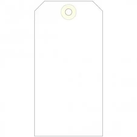 (121376) APLI ETIQUETAS COLGANTES CON ARANDELA 125X63MM CAJA DE 1000 CREMA