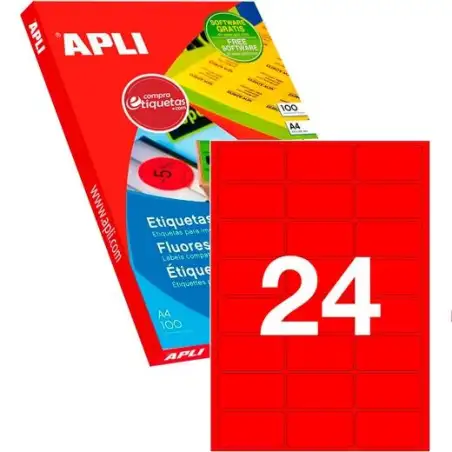 (12983) APLI ETIQUETAS ADHESIVAS 64X33