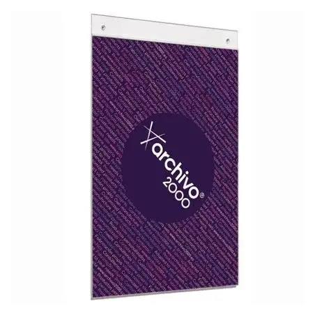 (10804 CS TP) ARCHIVO 2000 EXPOSITOR MURAL CON TALADROS DIN A4 HORIZONTAL 300X235MM CRISTAL TRANSPARENTE