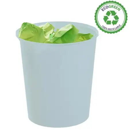 (2001 AZ PS) ARCHIVO 2000 PAPELERA ECOGREEN 18 LITROS 240X310MM RECICLADO AZUL PASTEL