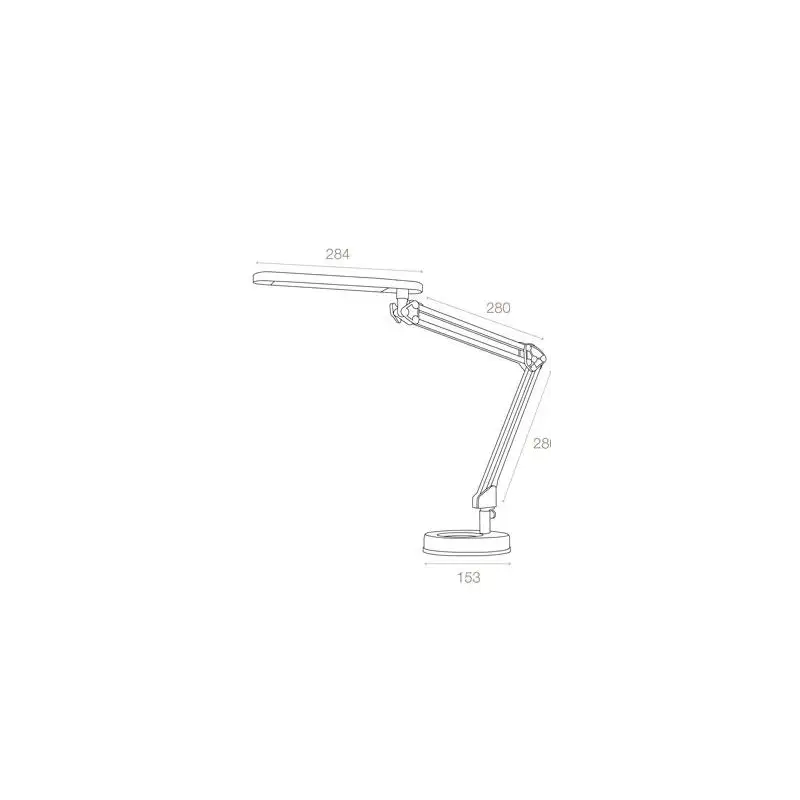 (5061B PT LED4STARS C) ARCHIVO 2000 LÁMPARA LED FLEXO DE SOBREMESA CABEZAL PIVOTABLE HORIZONTAL/VERTICAL CON BASE LUZ BLANCO ...