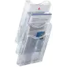 (6123 CS TP) ARCHIVO 2000 EXPOSITOR MURAL ARCHIPLAY 3 COMPARTIMENTOS DIN A4 VERTICAL 105X235X445 MM CRISTAL TRANSPARENTE