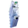 (6126 AZ TP) ARCHIVO 2000 EXPOSITOR MURAL ARCHIPLAY 6 COMPARTIMENTOS DIN A4 VERTICAL 190X235X685 MM AZUL TRANSPARENTE