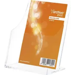 (6141 CS TP) ARCHIVO 2000 PORTAFOLLETOS SOBREMESA ARCHIVO 2000 "PREMIUM" ESPESOR 3 MM 1/3 DIN A4 VERTICAL 85X115X145 MM
