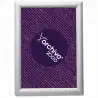 (64004 PT) ARCHIVO 2000 EXPOSITOR MURAL SNAP FRAME CON MARCO MONTABLE DIN A4 VERTICAL / HORIZONTAL 10X240X330 MM PLATA