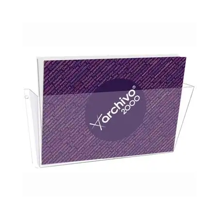 (65004 CS TP) ARCHIVO 2000 PORTADOCUMENTOS MURAL CON 1 COMPARTIMENTO DIN A4 HORIZONTAL 80X365X180 MM