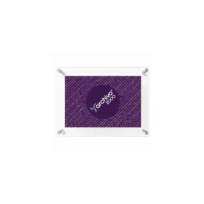 (65404 CS TP) ARCHIVO 2000 EXPOSITOR MURAL CON TALADROS METRAQUILATO ULTRATRANSPARENTE VERTICAL / HORIZONTAL 35X240X330 MM
