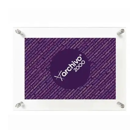 (65404 CS TP) ARCHIVO 2000 EXPOSITOR MURAL CON TALADROS METRAQUILATO ULTRATRANSPARENTE VERTICAL / HORIZONTAL 35X240X330 MM