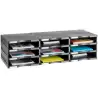 (6633 NE) ARCHIVO 2000 MÓDULO ARCHIVODOC 9 HUECOS ESTANDAR PARA FORMATO DIN A4 360X900X405 MM NEGRO