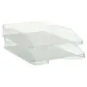 (742 CS TP) ARCHIVO 2000 BANDEJA APILABLE EN 3 POSICIONES FONDO LISO DIN A4 Y FOLIO 345X255X60 MM CRISTAL TRANSPARENTE
