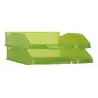 (742 KW TL) ARCHIVO 2000 BANDEJA APILABLE EN 3 POSICIONES FONDO LISO DIN A4 Y FOLIO 345X255X60 MM KIWI TRASLÚCIDO