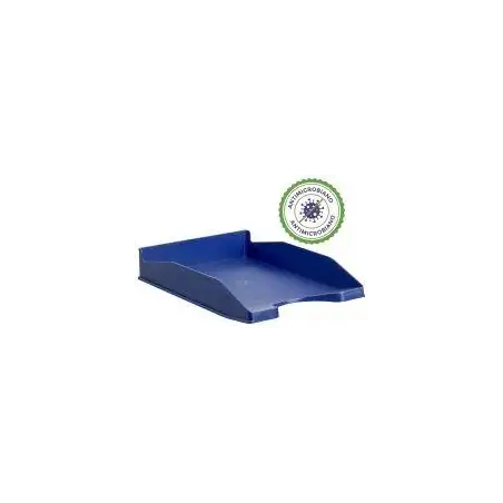 (742AM AZ) ARCHIVO 2000 BANDEJA ANTIMICROBIANO APILABLE EN 3 POSICIONES FONDO LISO DIN A4 Y FOLIO 345X255X60 MM AZUL