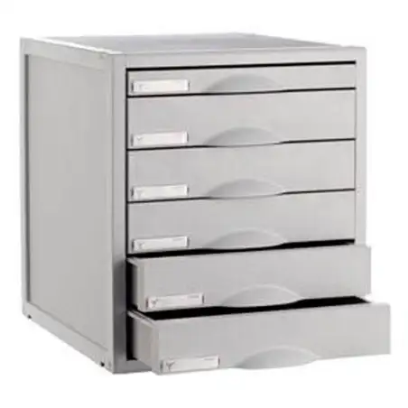 (8206C GS) ARCHIVO 2000 MÓDULO ARCHISYSTEM DE 6 CAJONES 356X316X362 MM GRIS