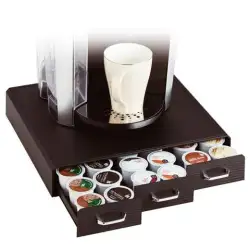 (CD902 NE) ARCHIVO 2000 ORGANIZADOR LA HORA DEL CAFÉ CON 3 CAJONES PARA ALMACENAJE DE CÁPSULAS NEGRO