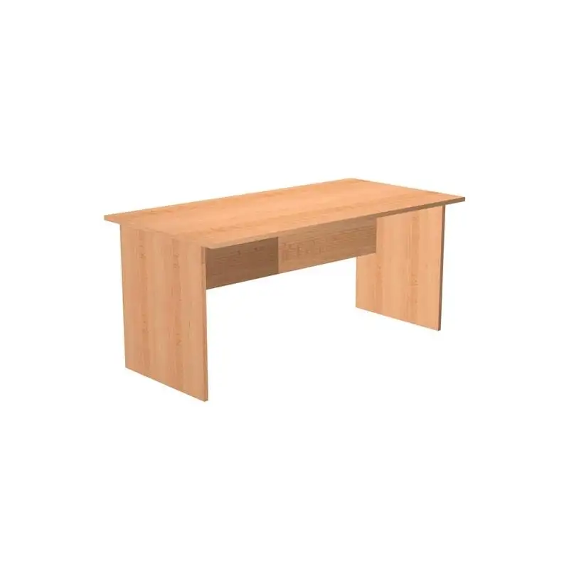 (002-6+60111-6) ARTEXPORT MESA ESCRITORIO PRESTO 140 CON PATAS PANEL LATERALES TABLERO DE 22MM HAYA