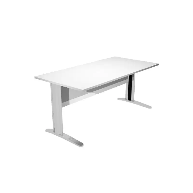 (003-3+30511) ARTEXPORT MESA ESCRITORIO PRESTO 160 CON PATAS DE METAL TABLERO 22MM BLANCO
