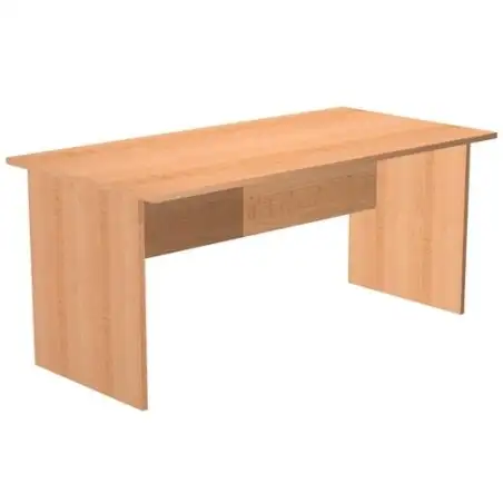 (003-6+60111-6) ARTEXPORT MESA ESCRITORIO PRESTO 160 CON PATAS PANEL LATERALES TABLERO DE 22MM HAYA
